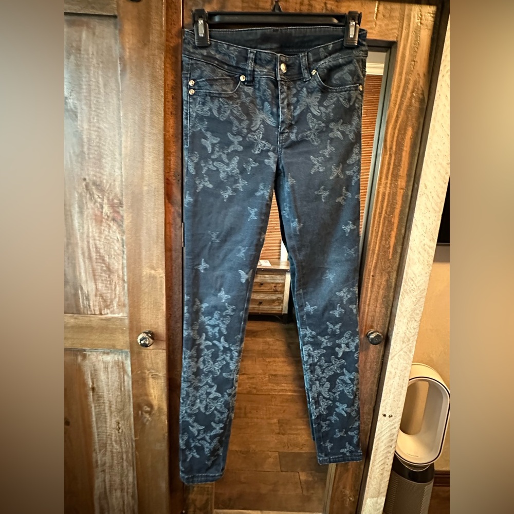 Just Cavalli Blue Skinny Jeans with Distressed Look